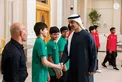 Hamdan bin Mohamed bin Zayed receives winners of UAE Wrestling Federation Cup and UAE Wrestling Clubs League for 2025–2026 season