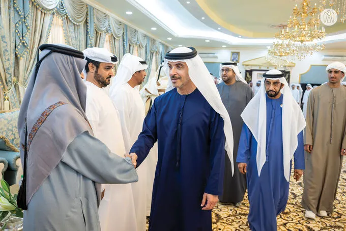 Hazza bin Zayed visits Khalfan Sultan Hudairem Al Ketbi in Al Ain
