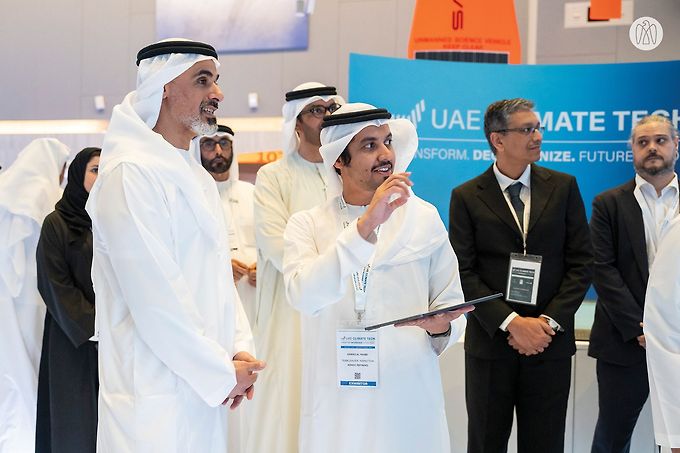 Khaled bin Mohamed bin Zayed visits first UAE Climate Tech forum