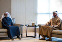 Khaled bin Mohamed bin Zayed meets Starbucks Chairman and CEO