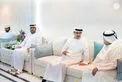 Hazza bin Zayed visits Saeed bin Tahnoon bin Mohammed and exchanges Ramadan greetings