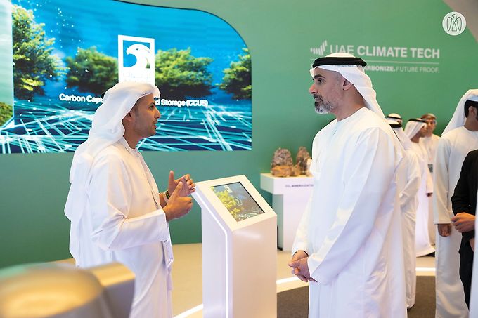 Khaled bin Mohamed bin Zayed visits first UAE Climate Tech forum