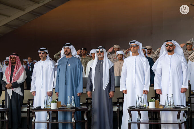 Under the patronage of the UAE President, Hazza bin Zayed attends Union Fortress 10 military parade in Al Ain