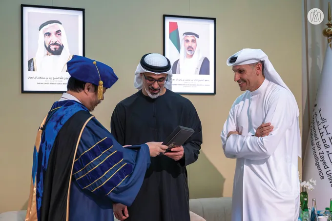 Khaled bin Mohamed bin Zayed attends Mohamed bin Zayed University of Artificial Intelligence 2026 commencement ceremony
