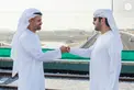 مكتوم بن محمد بن راشد وذياب بن محمد بن زايد يشهدان ربط إماراتي أبوظبي ودبي بخط قطار مباشر ضمن شبكة "قطار الاتحاد"