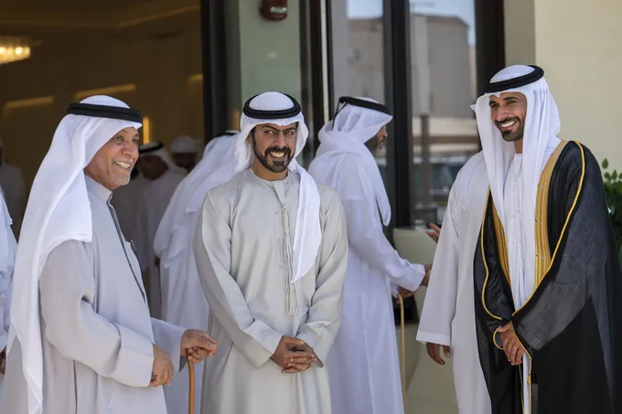 Khalifa bin Tahnoon bin Mohammed attends Jaber Ahmed Al Hameli wedding reception