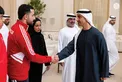 Hamdan bin Mohamed bin Zayed receives winners of UAE Wrestling Federation Cup and UAE Wrestling Clubs League for 2025–2026 season