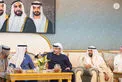 Hazza bin Zayed visits Khalfan Sultan Hudairem Al Ketbi in Al Ain