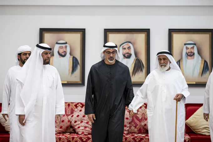 Khaled bin Mohamed bin Zayed offers condolences to family of national duty martyr Saeed Abdalla Alshamsi