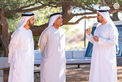 Saud bin Saqr receives Theyab bin Mohamed bin Zayed and reviews the development plan for the "Al Rams" area