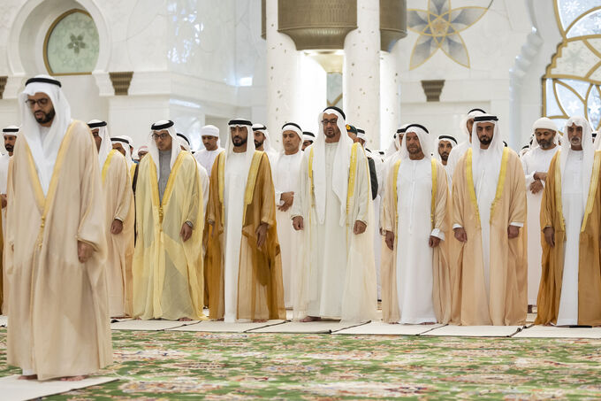 UAE President performs Eid Al Adha prayer at Sheikh Zayed Grand Mosque