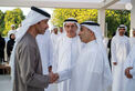 Hazza bin Zayed receives sheikhs, officials and citizens at Al Maqam Palace in Al Ain