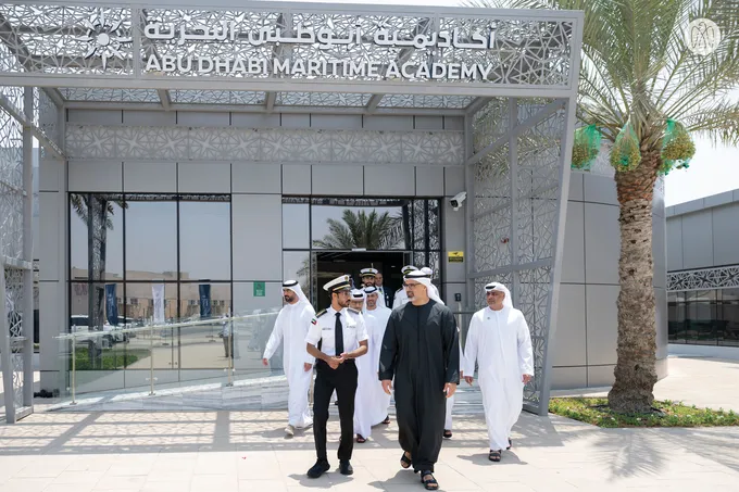 Khaled bin Mohamed bin Zayed tours new headquarters of Abu Dhabi Maritime Academy