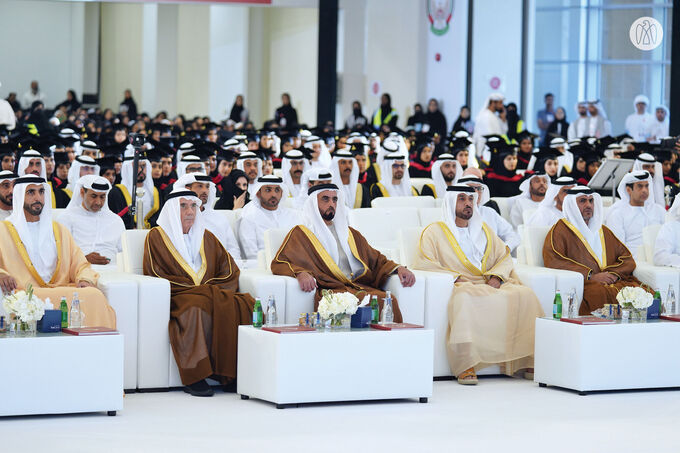 v|Under the patronage of UAE President, Saif bin Zayed attends graduation of 43rd cohort of United Arab Emirates University students