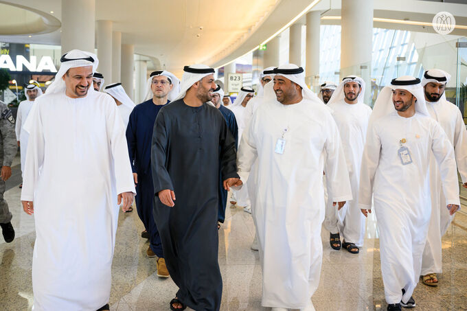 Mohammed bin Hamad bin Tahnoon Al Nahyan attends naming ceremony and brand reveal for Zayed International Airport