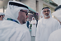 Khaled bin Mohamed bin Zayed tours Abu Dhabi Finance Week activities and witnesses unveiling of Falcon Economy sculpture