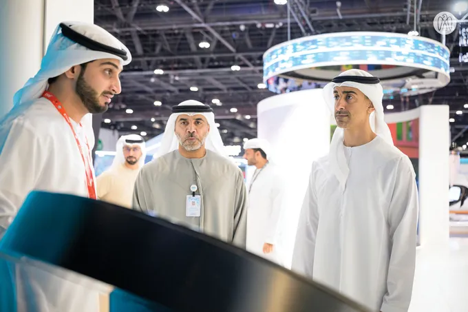 Hamdan bin Mohamed bin Zayed visits UMEX and SimTEX 2026