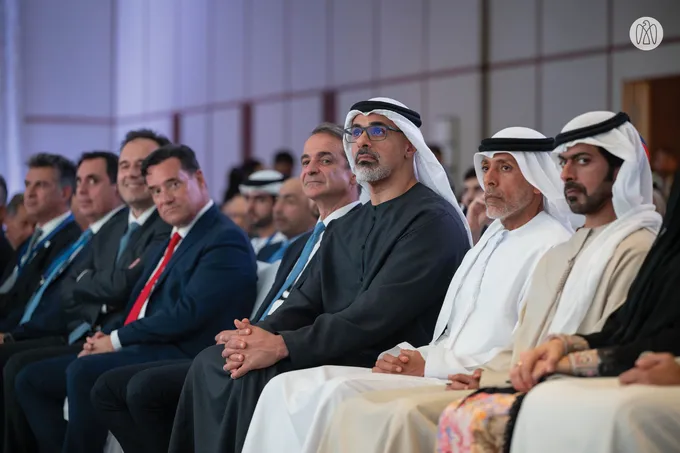Crown Prince of Abu Dhabi and Greek Prime Minister attend UAE-Greece Strategic Forum in Athens