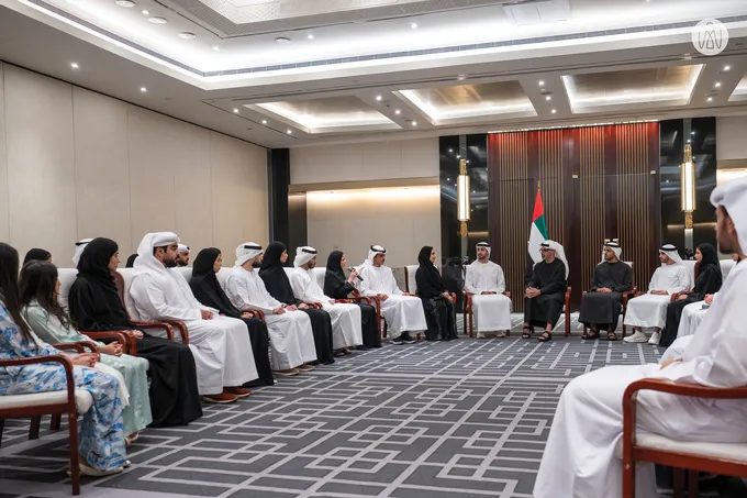 Crown Prince of Abu Dhabi meets UAE Nationals studying in Beijing