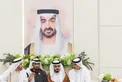 Hazza bin Zayed and Nahyan bin Zayed attend Al Mheiri wedding reception