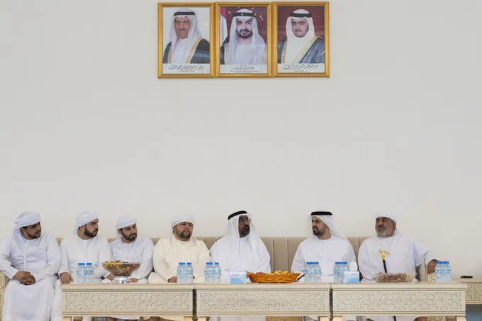 Theyab bin Mohamed bin Zayed offers condolences on the passing of martyr Ahmed Mohammed Al Zeyoudi’s brother