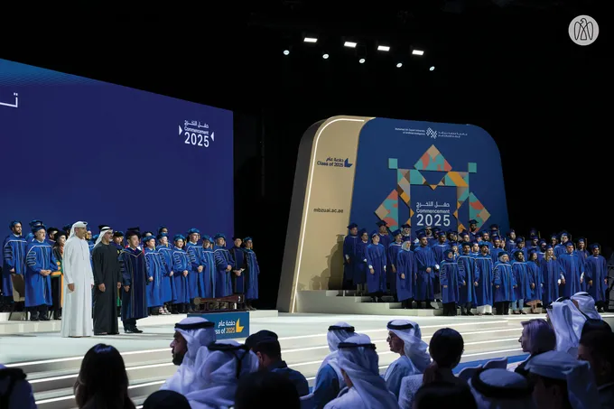 Khaled bin Mohamed bin Zayed attends Mohamed bin Zayed University of Artificial Intelligence 2025 commencement ceremony