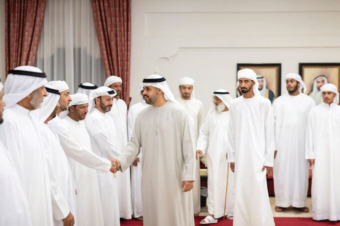 Theyab bin Mohamed bin Zayed offers condolences on the passing of Mohammed Abdulla Al Dhaheri