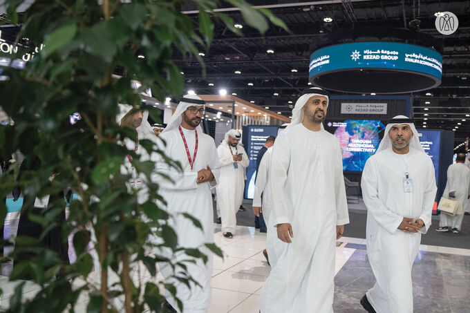 Theyab bin Mohamed bin Zayed visits Abu Dhabi International Food Exhibition and Abu Dhabi Date Palm Exhibition