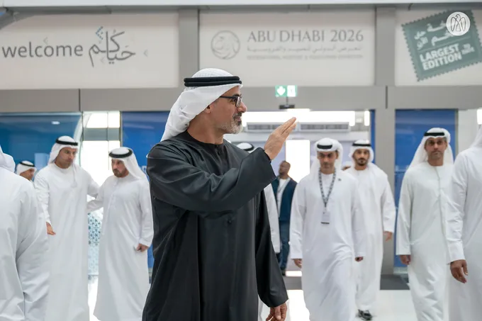 Khaled bin Mohamed bin Zayed visits Abu Dhabi International Hunting and Equestrian Exhibition 2026