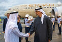 On behalf of the UAE President, Crown Prince of Abu Dhabi arrives in Brazil to attend G20 summit