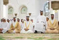 Mansour bin Zayed, Khaled bin Mohamed bin Zayed perform Eid prayer at Sheikh Zayed Grand Mosque