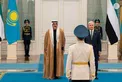 Crown Prince of Abu Dhabi arrives at Presidential Palace in Astana