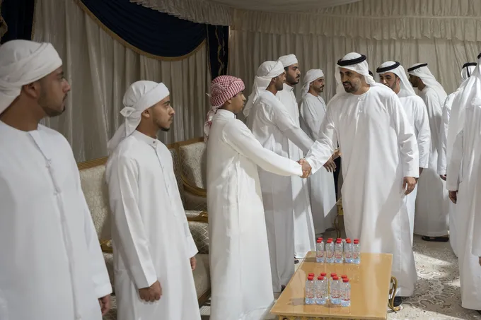 Theyab bin Mohamed bin Zayed offers condolences on the passing of martyr Ali Hasan Al Shehhi’s father