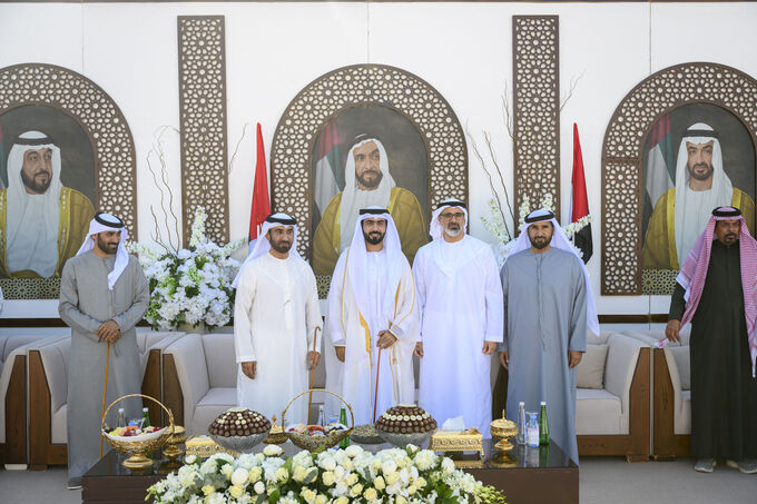 Khaled bin Mohamed bin Zayed attends Hamad Jumaa Al Suwaidi wedding reception