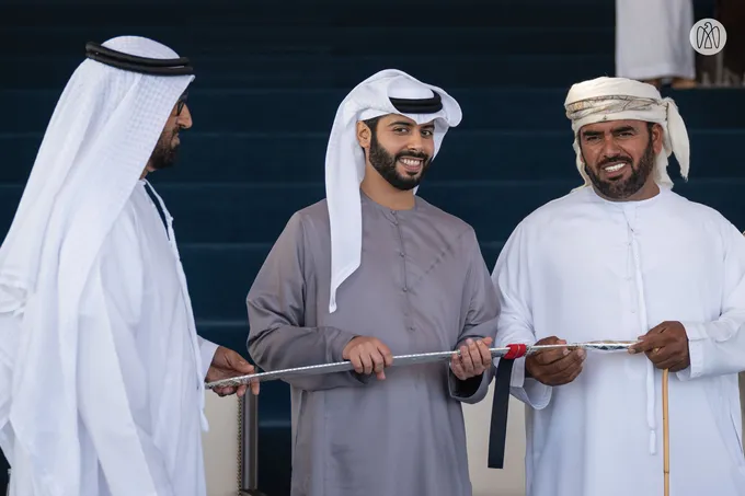Hazza bin Hamdan bin Zayed honours winners of Al Dhafra Festival Camel Mazayna