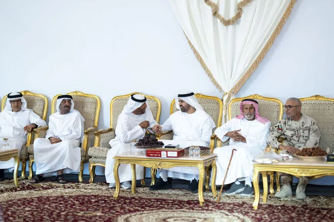 Theyab bin Mohamed bin Zayed offers condolences on the passing of martyr Mohammed Ateeq Al Khaili