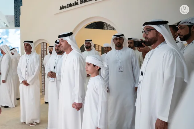 Hazza bin Zayed visits 22nd Abu Dhabi International Hunting and Equestrian Exhibition (ADIHEX)