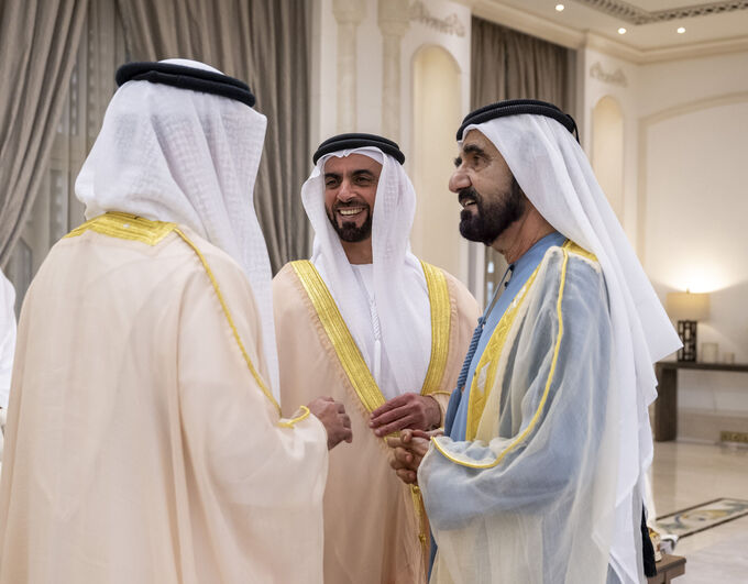 UAE President receives Rulers of Emirates, Crown Princes on Eid Al Adha