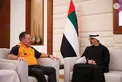 Khaled bin Mohamed bin Zayed meets McLaren Racing CEO