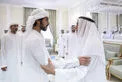Khalifa bin Tahnoon bin Mohammed offers condolences on the passing of Ahmed bin Humaid Al Mansouri's wife