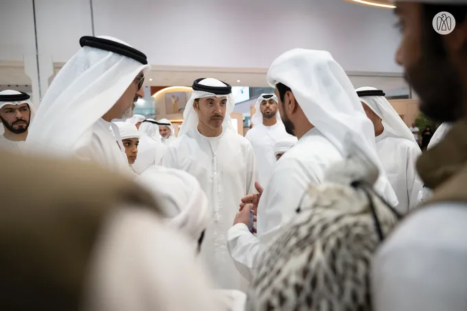 Hazza bin Zayed visits 22nd Abu Dhabi International Hunting and Equestrian Exhibition (ADIHEX)
