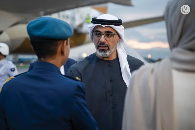 On behalf of the UAE President, Crown Prince of Abu Dhabi arrives in Brazil to attend G20 summit