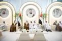 Khalifa bin Tahnoon bin Mohammed attends reception for Al Shamsi and Al Salmi weddings