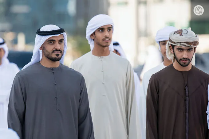 In the presence of Hamed bin Zayed, Khaled bin Mohamed bin Zayed visits Al Hosn Festival