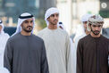 In the presence of Hamed bin Zayed, Khaled bin Mohamed bin Zayed visits Al Hosn Festival