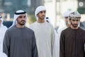 In the presence of Hamed bin Zayed, Khaled bin Mohamed bin Zayed visits Al Hosn Festival
