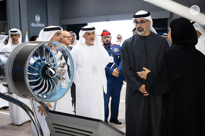 Khaled bin Mohamed bin Zayed attends 2nd day of IDEX and NAVDEX 2025