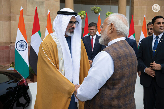 Crown Prince of Abu Dhabi arrives in New Delhi on official visit to India