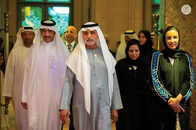 Under the patronage of Mansour bin Zayed and in the presence of Nahyan bin Mubarak, 16th Khalifa Award for Education honours winners