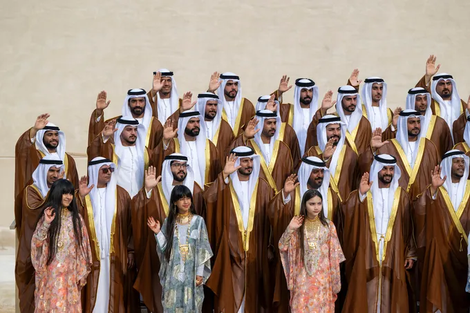 Mansour bin Zayed attends group wedding reception for Abu Dhabi citizens at Qasr Al Hosn